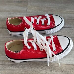 Kids red converse size 11 youth unisex